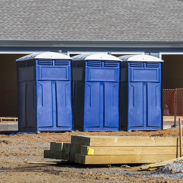 how can i report damages or issues with the porta potties during my rental period in Voss